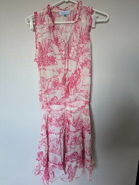 Taj by Sabrina Crippa sleeveless tiered mini dress
